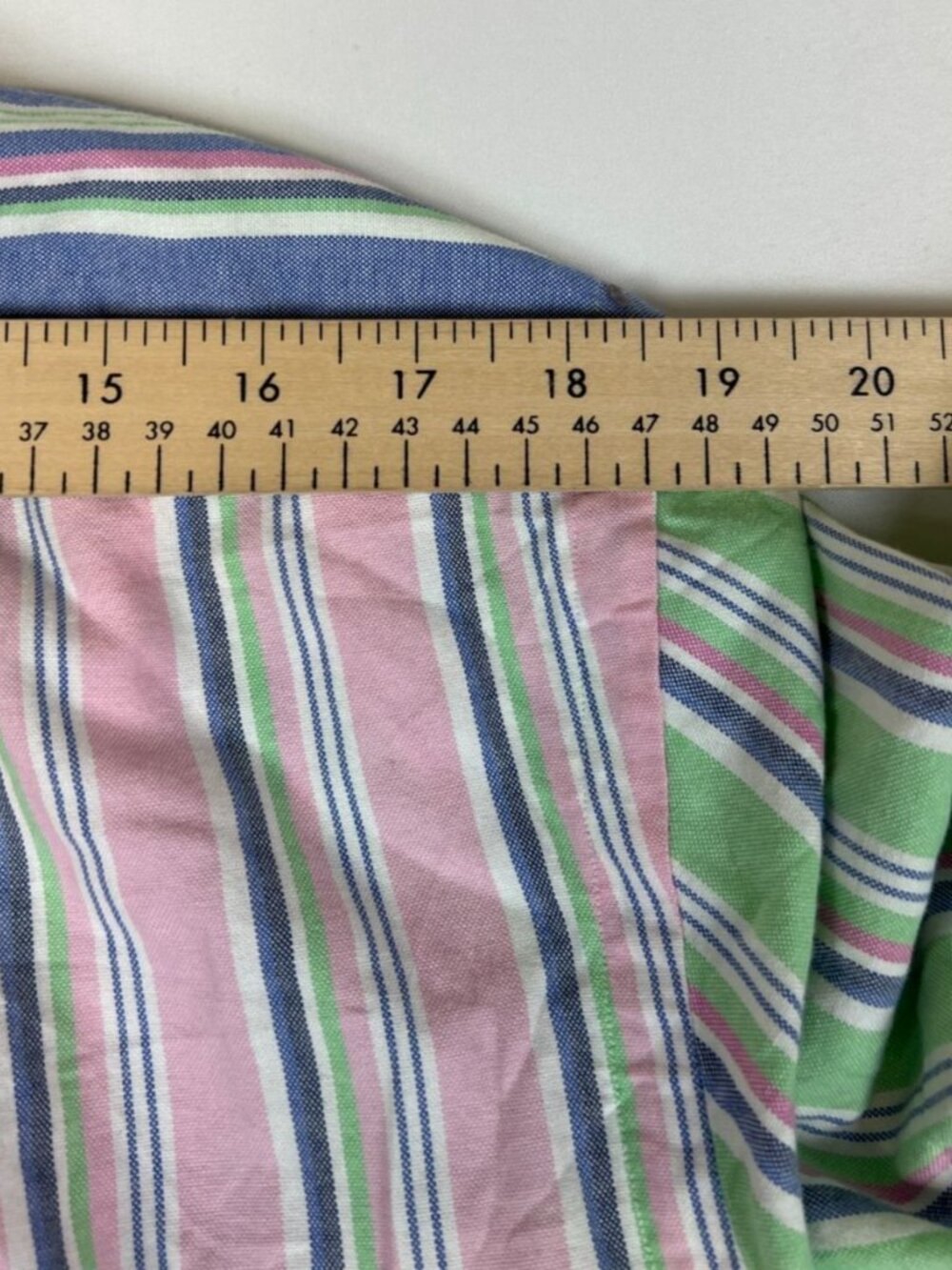 Polo Ralph Lauren Men L Classic Fit Multi Color Striped Fun Shirt Oxford Cotton - Picture 9 of 10
